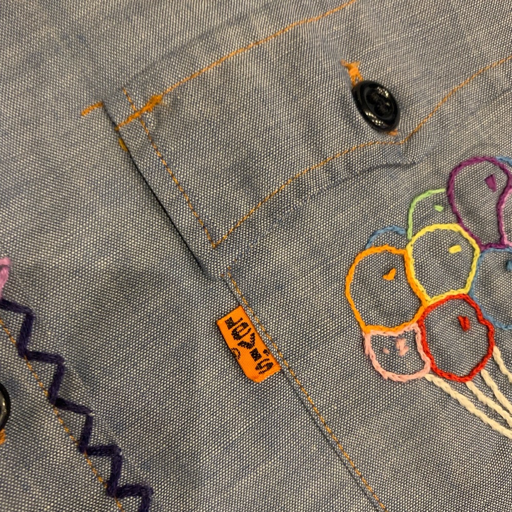 Vintage Orange Tab Levi’s Custom Button Down - Picture 7 of 8